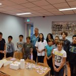 Taart op de les i.v.m. het nationaal kampioenschap van Janice