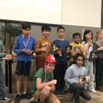 Ethan, Bryan en Noah op NK Snelschaken: Ethan derde plaats.