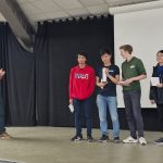 William eerste met zijn schoolteam van het Erasmiaans gymnasium!