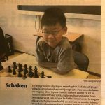 Lokale pers toont          belangstelling voor Ziqing en Jonathan