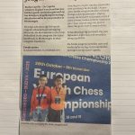 Lokale krant heeft ook aandacht voor de EK-gangers